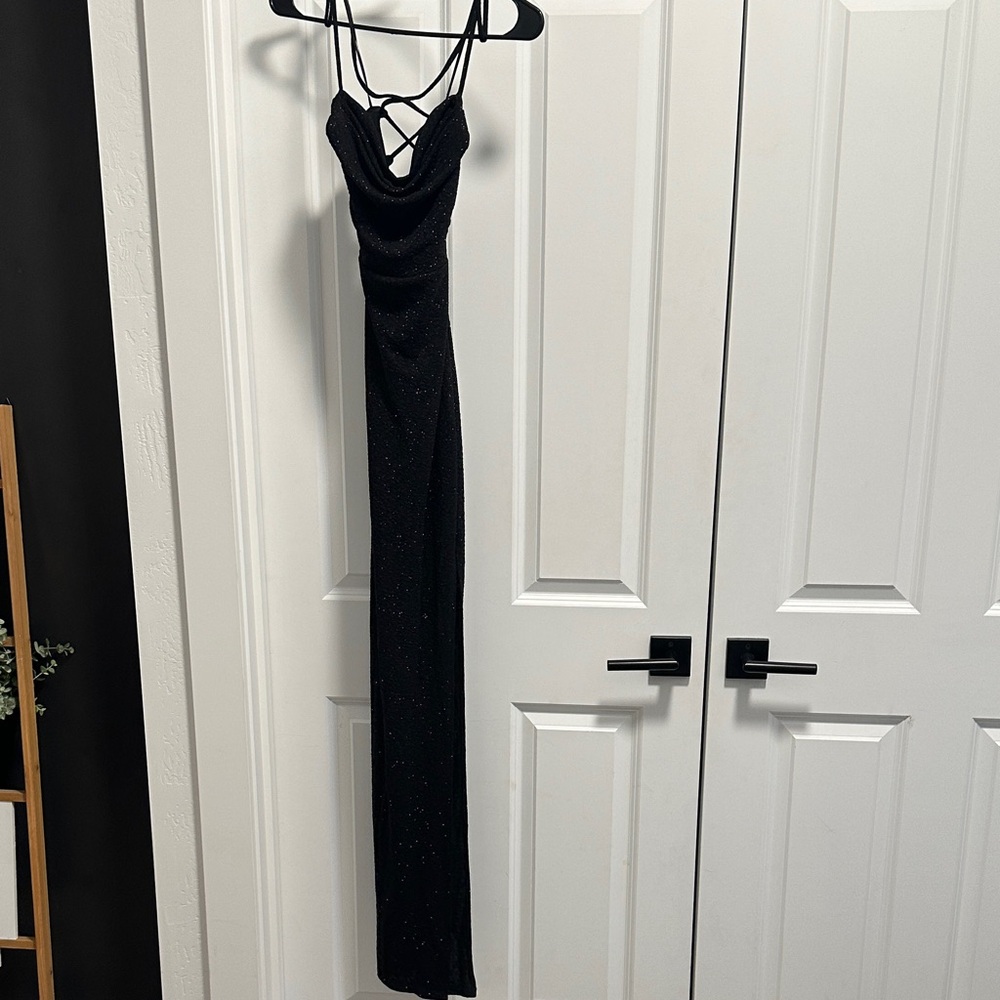 Windsor Black Glitter Dress